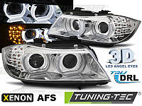 ПЕРЕДНІ ФАРИ ТЮНІНГ XENON HEADLIGHTS LED DRL CHROME AFS fits BMW E90/E91 09-11