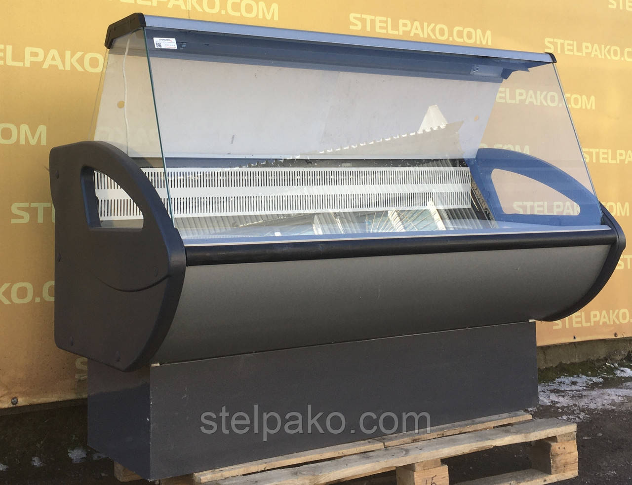 Холодильна вітрина "РОСС ВПХТ "Росинка" 1,6 м., Викладка 55 см., Б/У, фото 1