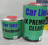 Лак акриловый CAR LINE 2K PREMIUM CLEAR 1Л + отвердитель 0,5Л