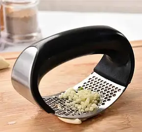 Прес для часнику Garlic Press, очисниця ручна тертка з неіржавкої сталі, фото 1