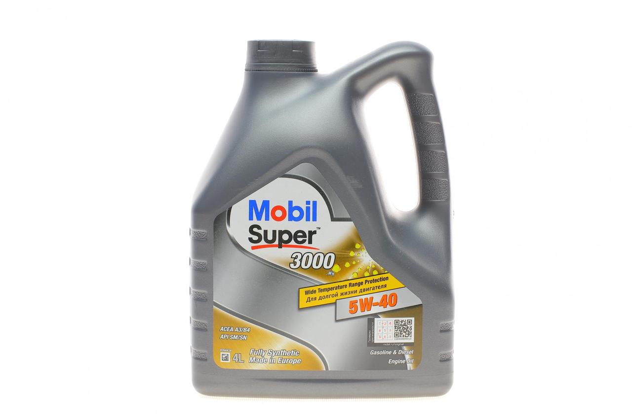 Купить Масло синтетика Mobil Super 3000 / Мобил Супер 3000 X1 5W40 4L ...
