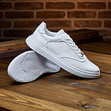Кеди Чоловічі Шкіряні Білі, фото 3