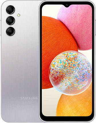 Смартфон Samsung Galaxy A14 4/128GB Silver (SM-A145FZSVSEK) UA UCRF Гарантія 12 місяців, фото 1