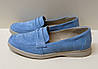 STTOPA Розміри 36-46. Туфлі лофери великих розмірів шкіряні. 178-3646 Блакитні, фото 2
