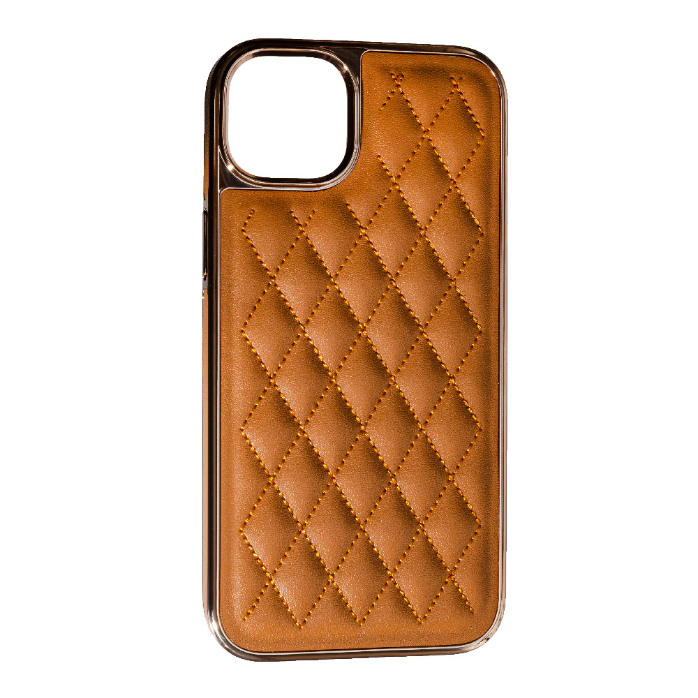 Накладка Puloka Leather Case Apple iPhone 14 Plus, Brown, фото 1