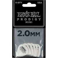 Медиатор Ernie Ball 9203 Prodigy Delrin White Mini 2.00 mm 6 pcs