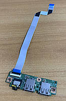 Б/У Дополнительная плата со шлейфом USB, AUX Medion E7416, MD99460