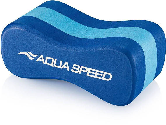 Колобашка для плавання Aqua Speed Junior 3 Layesr Pullbuoy синьо-блакитна 20 x 8 x 10 см, фото 3