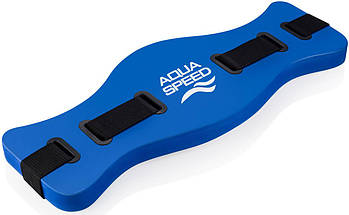 Пояс для аквафітнесу пояс для аквааеробіки пояс для плавання Aqua Speed Flotation Belt M синій до 85 кг, фото 4