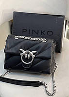 Женская сумка Pinko Love Bag Пинко черная mini, брендовая сумка, брендовые сумки Pinko