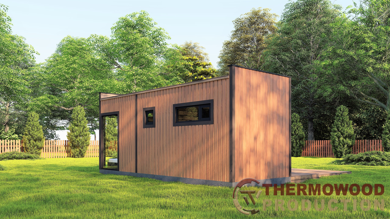 Модульный гостевой дом c баней 6,3х6,0м Sauna House 5 от Thermowood Production