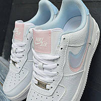 Світло-блакитні кроссівки Nike Air Force 1 жіночі. Жіноче взуття Найк Аір Форс 1 весна осінь., фото 4