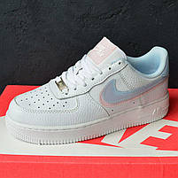 Світло-блакитні кроссівки Nike Air Force 1 жіночі. Жіноче взуття Найк Аір Форс 1 весна осінь., фото 10
