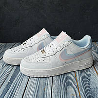 Світло-блакитні кроссівки Nike Air Force 1 жіночі. Жіноче взуття Найк Аір Форс 1 весна осінь., фото 11