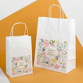 Пакет під подарунок мамі 260*150*350 паперовий подарунковий пакет "Зі святом, дорога Матусю"