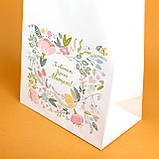 Пакет під подарунок мамі 260*150*350 паперовий подарунковий пакет "Зі святом, дорога Матусю", фото 5