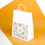 Пакет під подарунок мамі 260*150*350 паперовий подарунковий пакет "Зі святом, дорога Матусю", фото 8