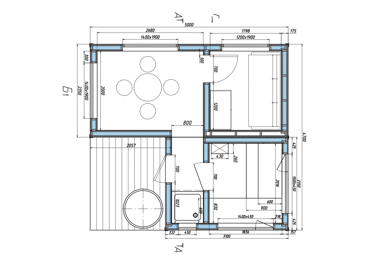 Модульний будинок-баня 5,0х4,7м Sauna House 8 під ключ від виробника Thermowood Production