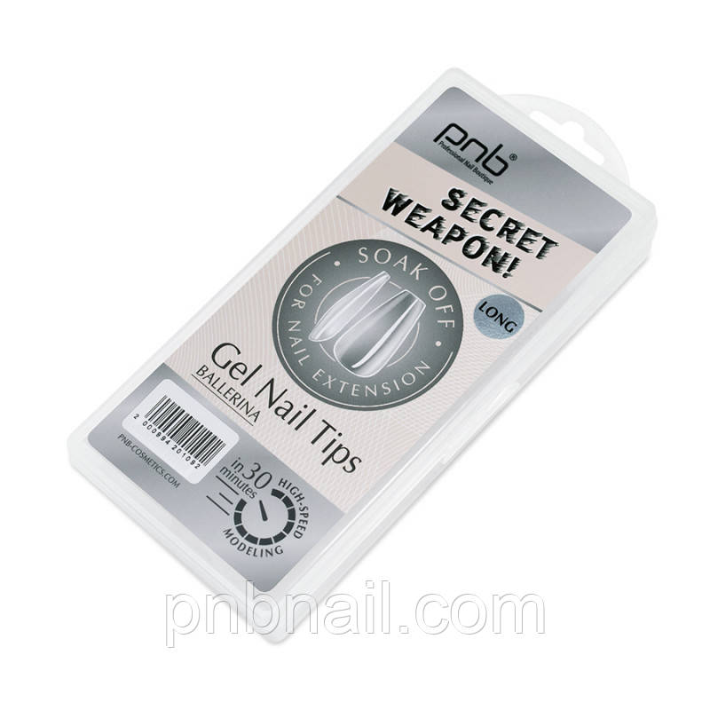 Гелеві типси Балерина, Long, PNB / 240 шт. уп.