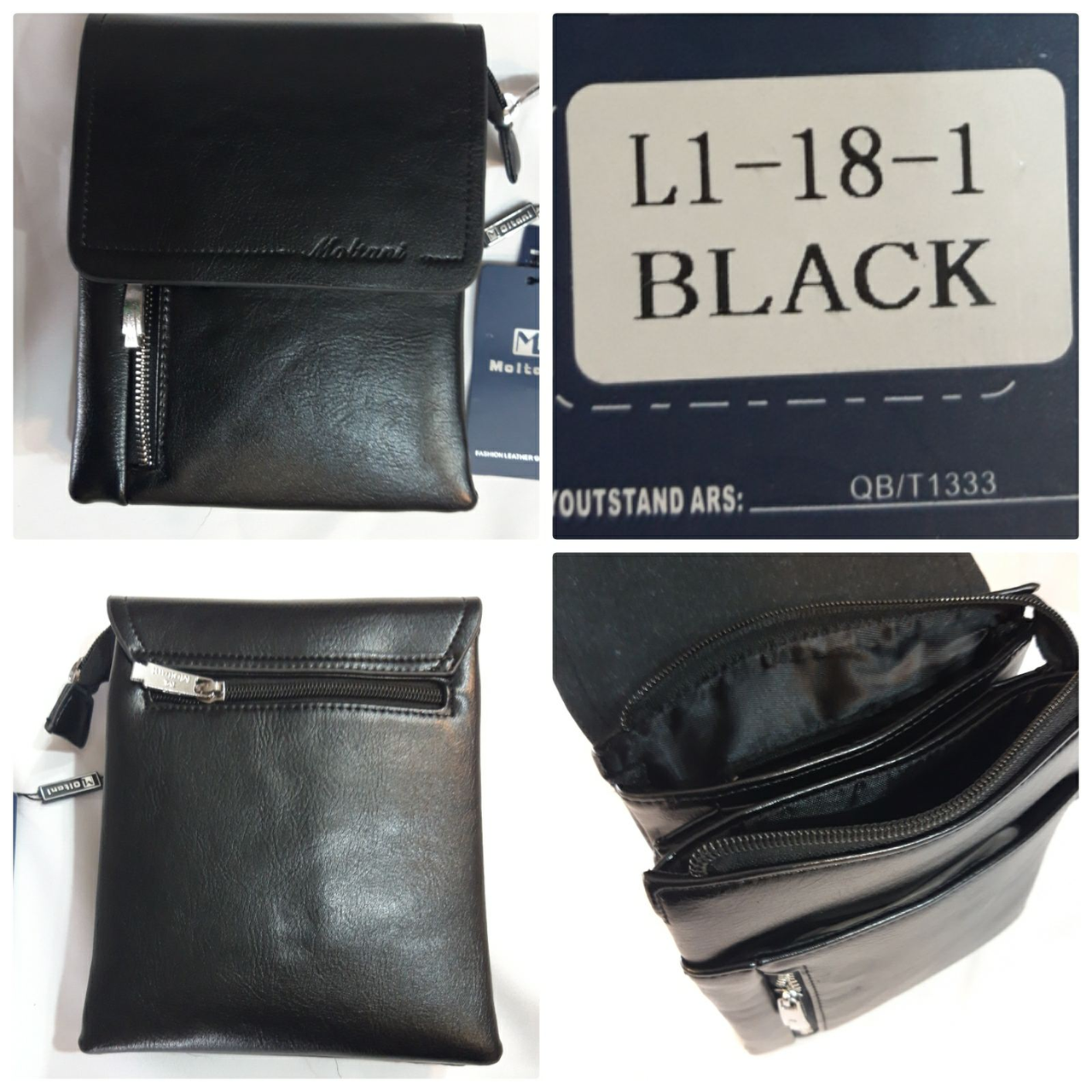 Чоловіча вертикальна сумка від фірми Moltani опт/роздріб