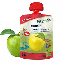 Дитяче фруктове органічне пюре Fleur Alpine яблуко, для дітей з 4 місяців, 90 г