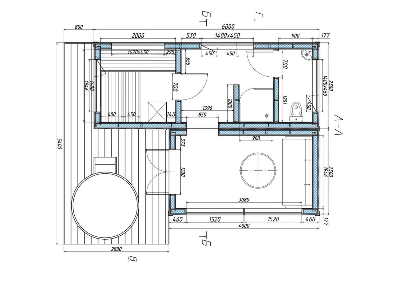 Модульний дачний будинок з банею 6,0х4,6м Sauna House 9 від Thermowood Production