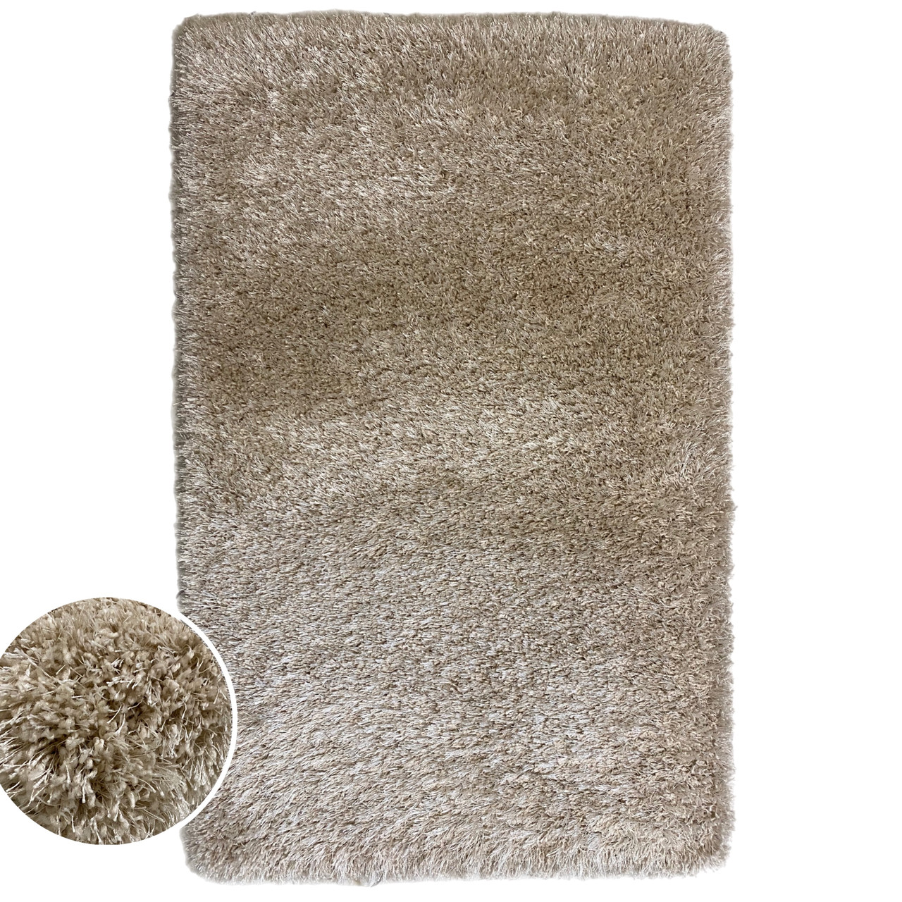 70х110 см Килимок Shaggy poliester LOTUS бежевий