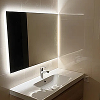 Прямоугольное LED зеркало с фоновой LED подсветкой (60*80, 70*80, 80*80, 100*80 см)