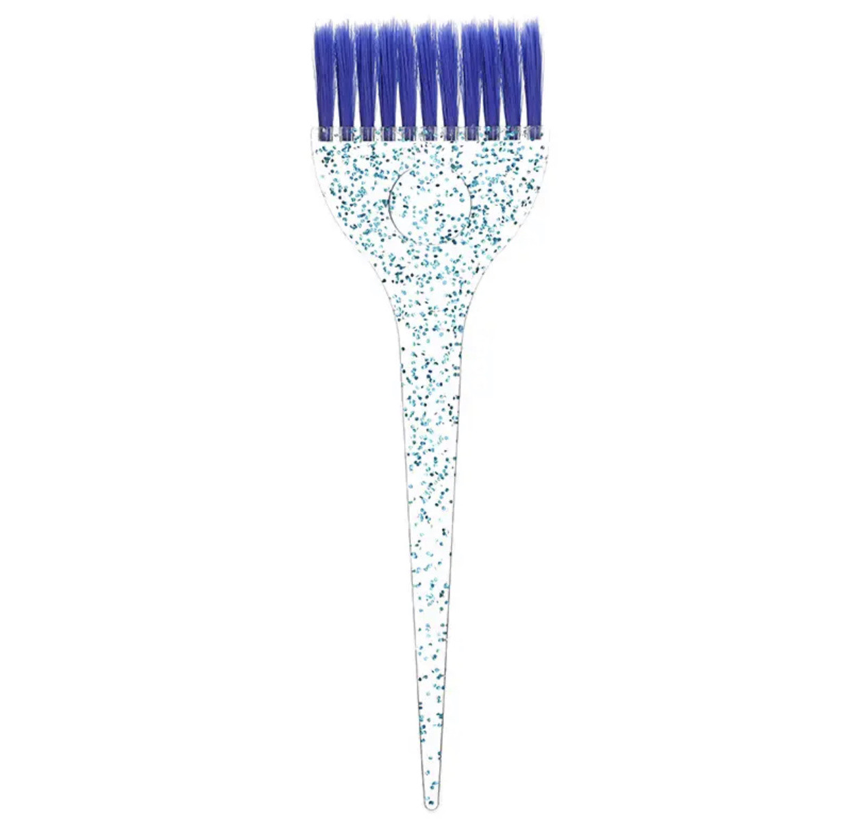 Пензель для фарбування Shine з пластиковим хвостиком синій широкий SH-48-blue