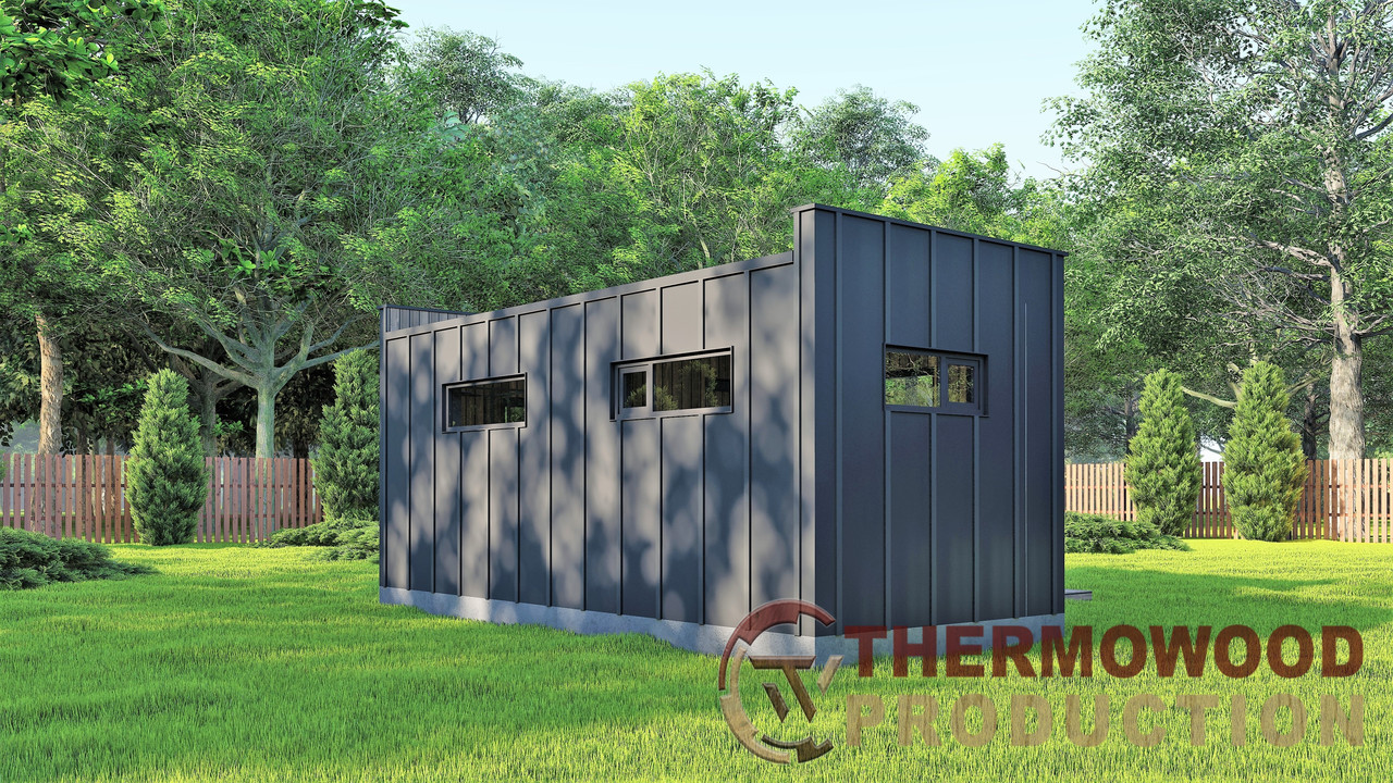 Модульний каркасний будинок 6,0х6,0м з банею Sauna House 10 під ключ від Thermowood Production