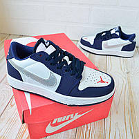 Сині кроссівки жіночі Nike Air Jordan 1 Retro SB. Класне взуття для дівчат Найк Аір Джордан 1 весна осінь., фото 5