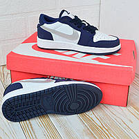 Сині кроссівки жіночі Nike Air Jordan 1 Retro SB. Класне взуття для дівчат Найк Аір Джордан 1 весна осінь., фото 11