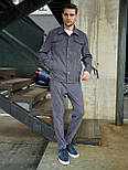 Спортивний костюм чоловічий вельветовий весна осінь трикотаж (піджак+штани) чорний. Живе фото. Модний чоловічий костюм, фото 2
