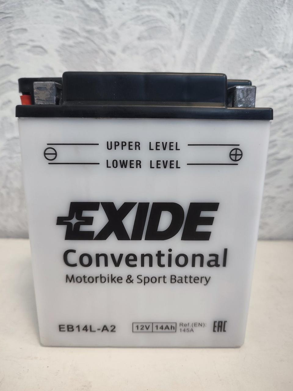 Акумулятор EXIDE Conventional EB 14L-A2 12V-14 A·год правий плюс