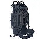 Каркасний тактичний рюкзак Мультикам багатофунціональний 80 л Black, фото 4