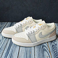 Світлі кроссівки жіночі Nike Air Jordan 1 Retro. Взуття для дівчат Найк Аір Джордан 1., фото 9