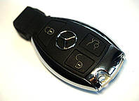 Ключ Mercedes W211, W 221 (корпус Мерседес) 3 кнопки, с отсеком для батарейки + лезвие тип 2