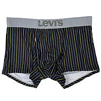 Чоловічі труси Levis, приємний гладкий матеріал, колір темно-сірий зі смужками, розмір XL (підійде на M-L)