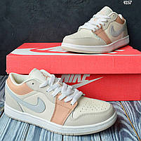 Кроссівки жіночі весна осінь Nike Air Jordan 1 Retro. Світле взуття для дівчат Найк Аір Джордан 1., фото 5