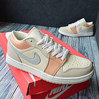 Кроссівки жіночі весна осінь Nike Air Jordan 1 Retro. Світле взуття для дівчат Найк Аір Джордан 1., фото 10