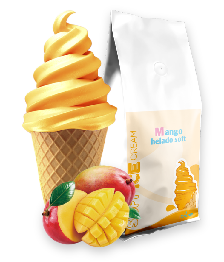Суміш для молочного морозива Soft "Манго", 1 кг