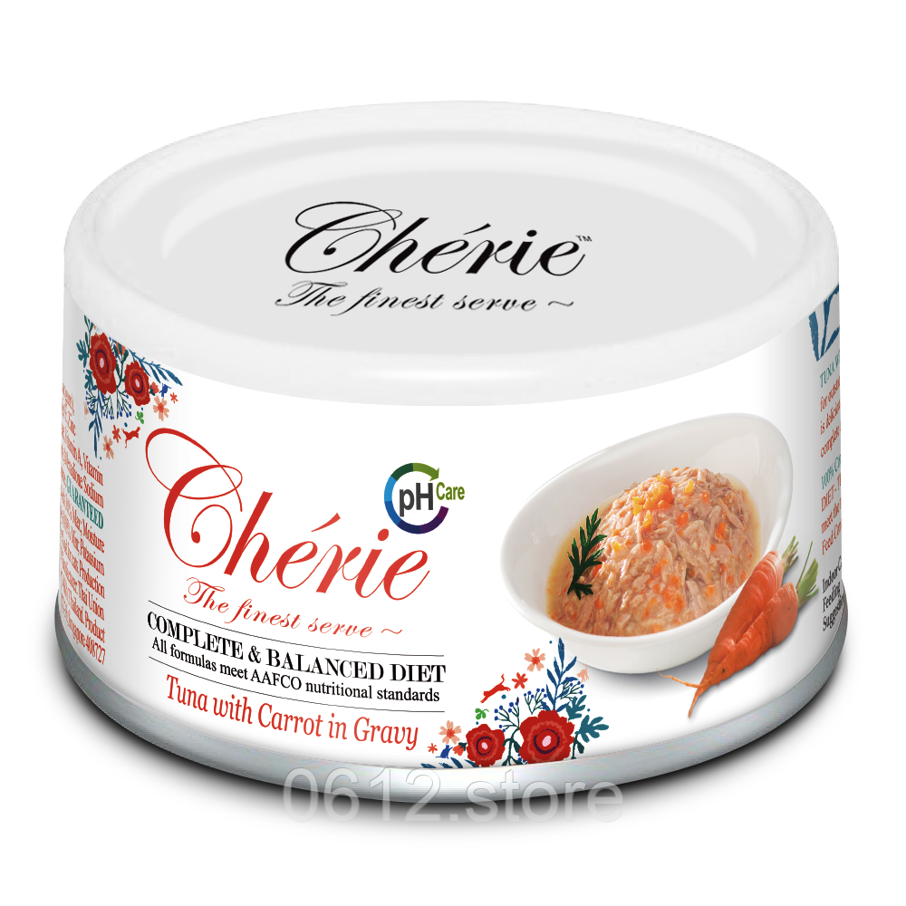 Вологий корм Cherie Urinary Care Tuna & Carrot для котів зі шматочками тунця та моркви, 80г, фото 1