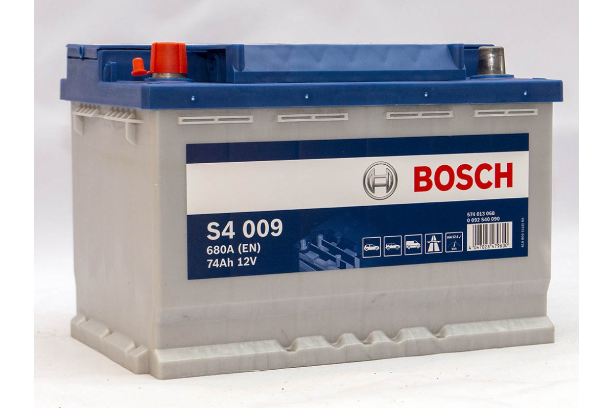 Аккумулятор 74Ah-12v BOSCH (S4009) (278x175x190),L,EN680 — Купить ...