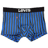 Мужские трусы Levis, приятный гладкий материал, цвет синий в полоску, размер XL (подойдет на M-L)
