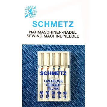 Набір голок Schmetz Overlok №80-90