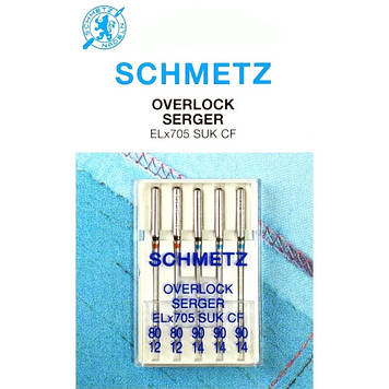 Набір голок Schmetz Overlok SUK №80-90