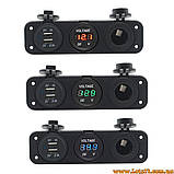 Авто панель приладів прикурювач USB розетка в авто прикурювач для машини вольтметр автомобільний, фото 9