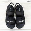 Босоніжки підліткові для хлопчика чорні текстильні на липучці Paliament D1524, фото 6
