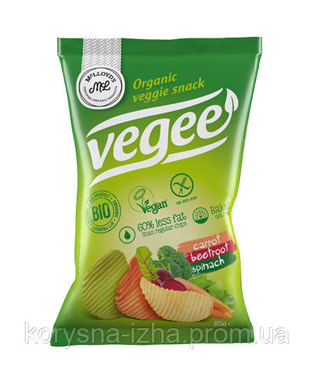 Чіпси картопляні Vegee органічні, 85 г