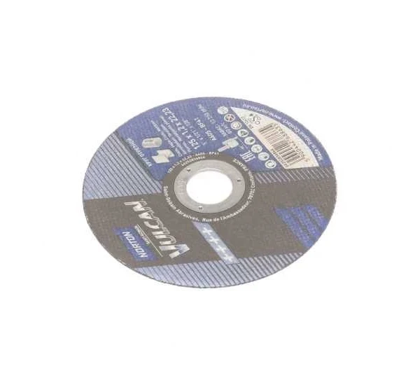 Обрізний диск по металу і нержавіючий. тм "NORTON VULCAN"; O = 125х22,2 мм, t = 1,2 мм (NO